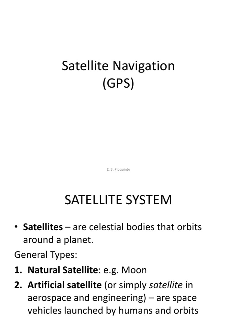 Satellite Navigation Explained | PDF | Global Positioning System ...