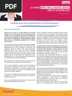 Lettre de Marie-Noëlle Lienemann aux enseignants et à la communauté éducative