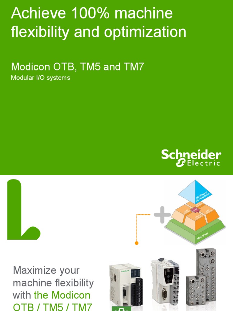 Schneider Remote I/O Machines Input/Output
