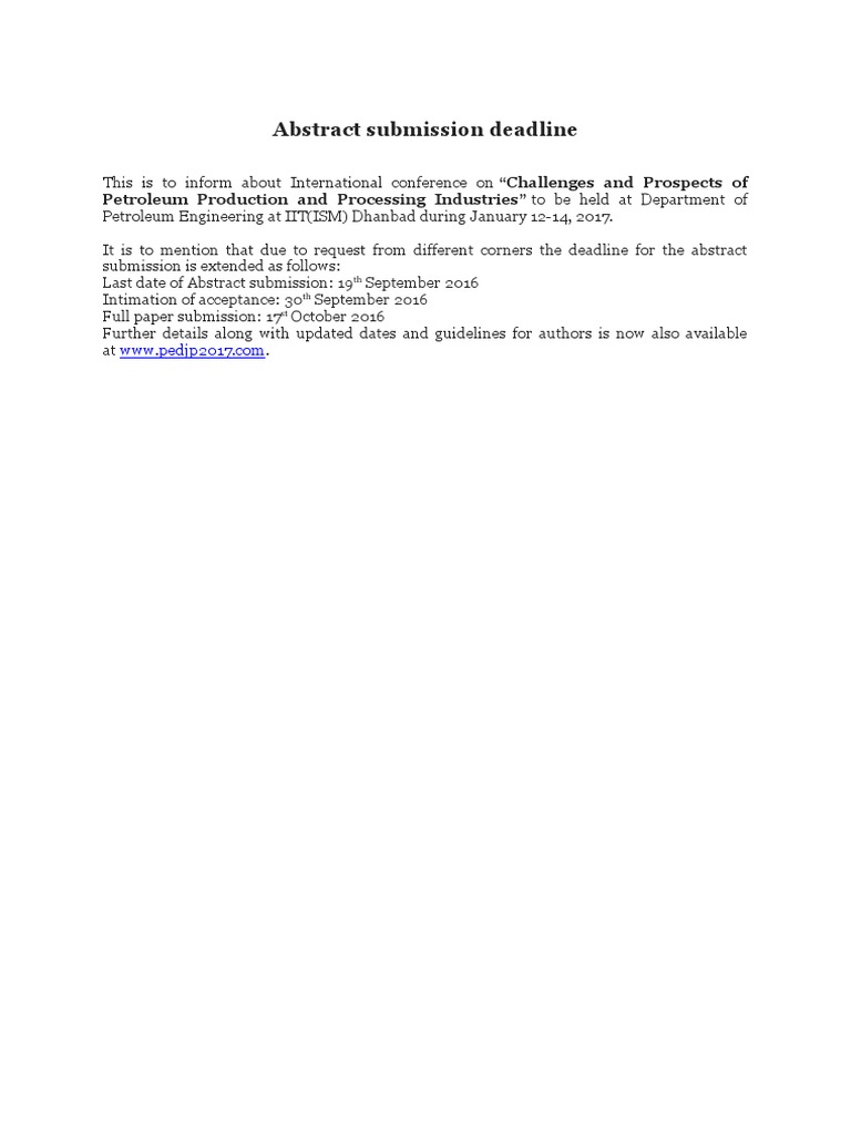 Abstract Submission | PDF | Technology & Engineering