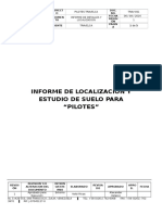 Informe de Localizacion y Estudio de Suelo para