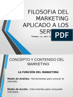 Filosofía Del Marketing Orientada A Los Servicios