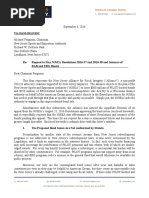 Letter-Request To NJSEA To Stay August 25 Resolutions and Bond Offerings, Dated September 6, 2016 (Filed Version)