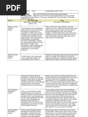 two-column notes template