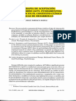 La Terapia de Aceptación y Compromiso (Barraca) - Estudiado