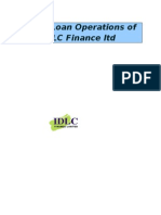 Term Loan Operations of IDLC Finance LTD