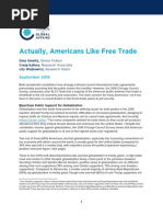 Survey Americans Like Free Trade 
