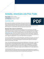 Survey Americans Like Free Trade 