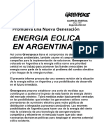 Energia eolica en Argentina