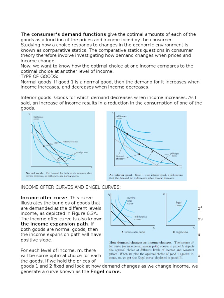 Engel Curves and Income Offer Curves | PDF | Demand Curve | Demand