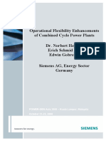Operationnal Flexibility Enhancements of Cycle Combine Power Plant