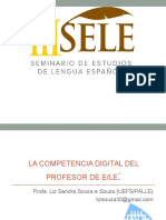 La Competencia Digital Del Profesor. SELE. Uneb.2013