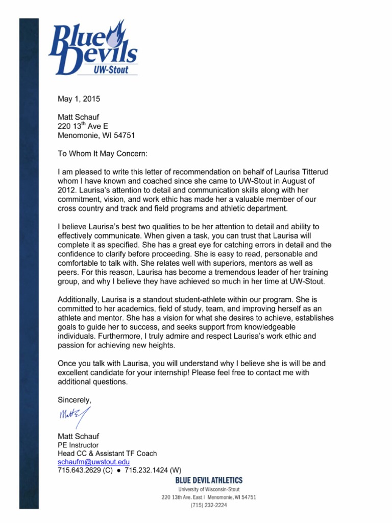 Cheap university letter example picture