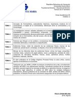 20160821, FJM - Temario Octavo Semestre de Derecho PDF