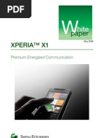 Download Sony Ericsson XPERIA X1 White Paper Release 3 by Sonu Rai SN3232847 doc pdf