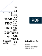 WEB TEC HNO LOG Y (Lab) : Sessi ON: 2014-15