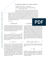 Dynamic Localization Effects in L-Ring Circuit