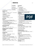 Progress Tests 10-12 - Answer Key: Progress Test 10 Getting Together