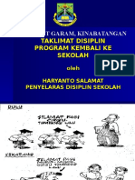 Taklimat Disiplin Program Kembali Ke Sekolah 2016