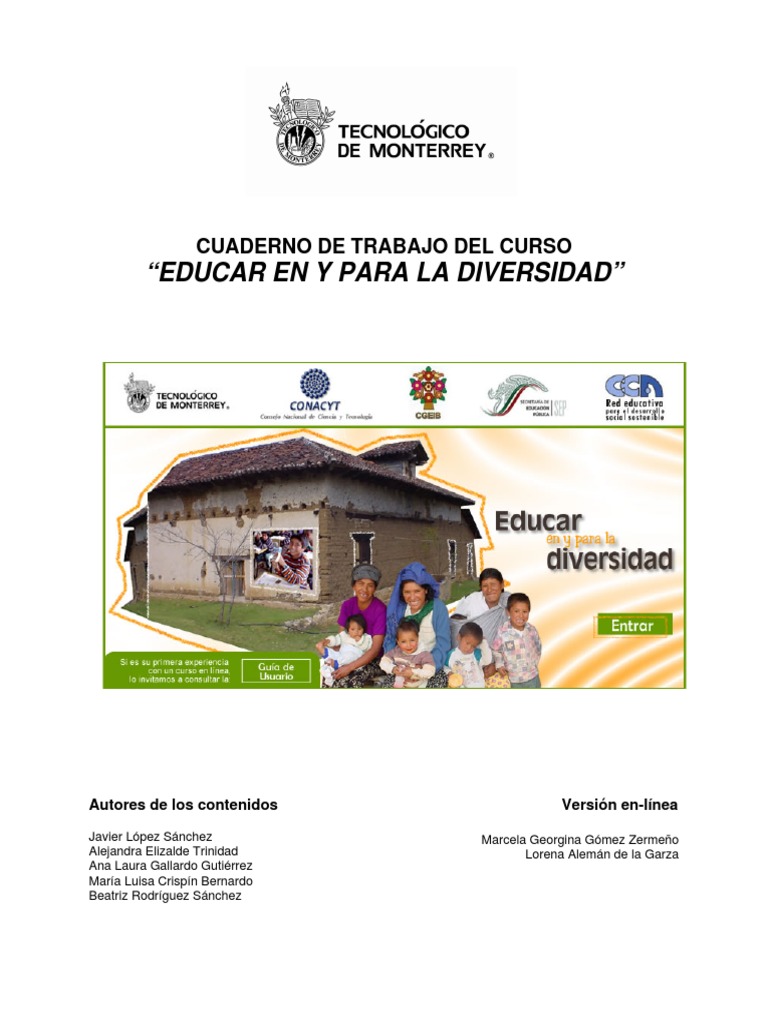 Educar en la Diversidad Cultural | PDF | Interculturalidad ...