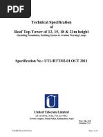 Telecom Tower Design Specifications | PDF | Equipment | Mechanical ...