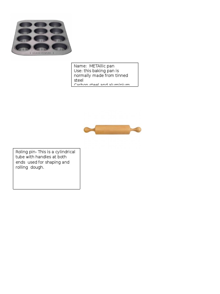 Common Baking Tools and Their Uses PDF