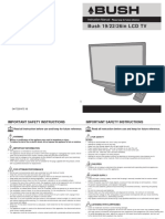 Bush 19/22/26in LCD TV: Instruction Manual