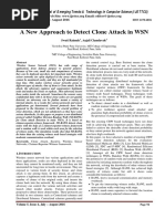 A New Approach to Detect Clone Attack in WSN
