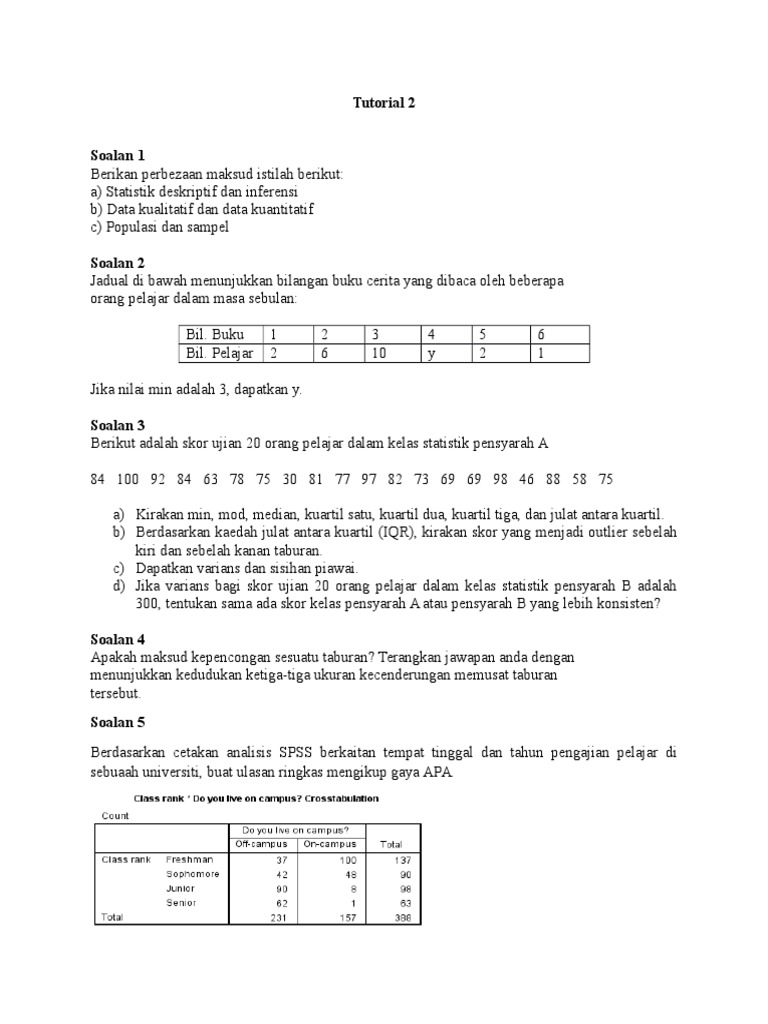 Tutorial 2 | PDF