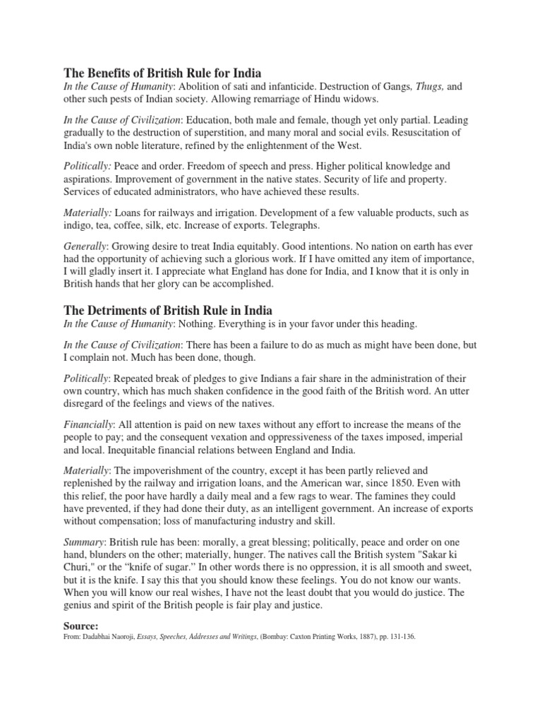 British Rule in India Document PDF | PDF | British Raj