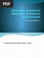 Business Research Methods Class by Prof Tracie
