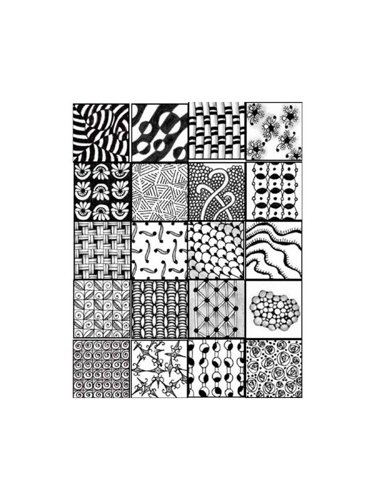 Zentangle Patterns | PDF