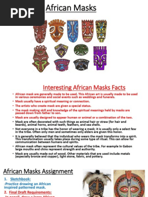 african masks ppt pdf
