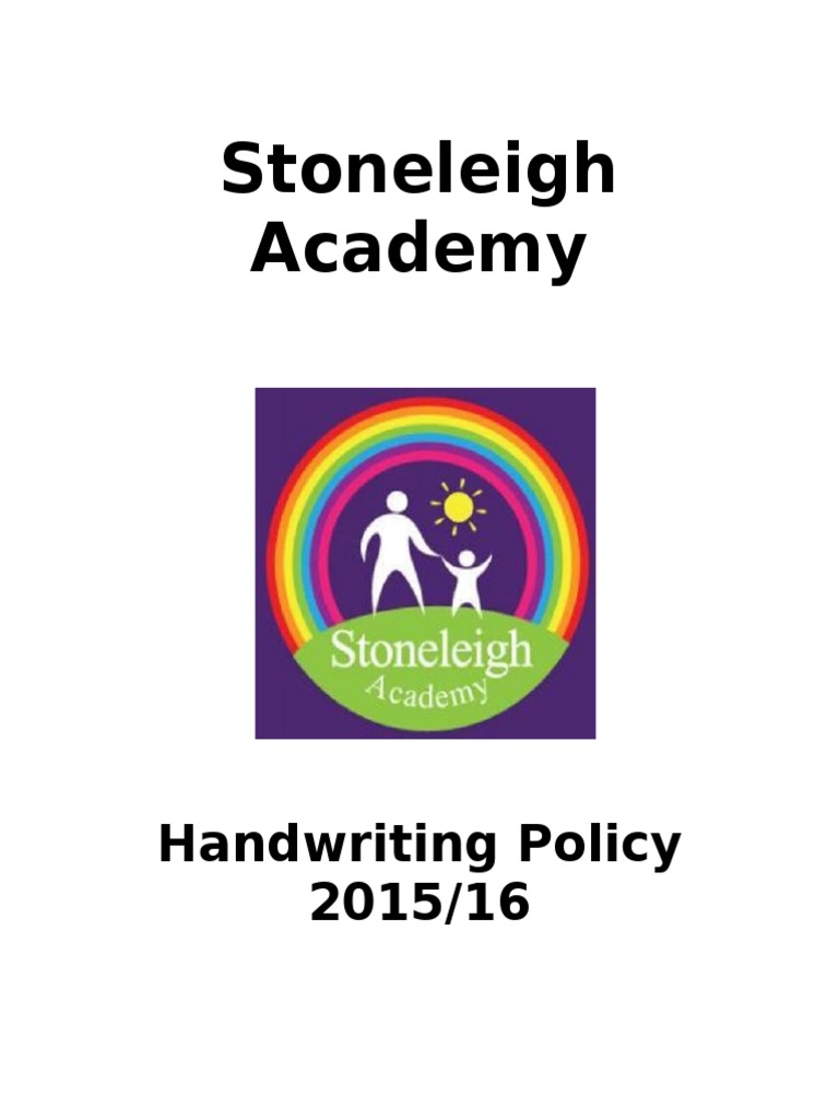 Handwriting Policy at Stoneleigh Academy | PDF | Phonics | Letter Case