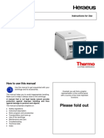 Heraeus Biofuge Pico - User Manual