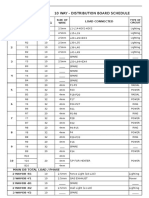 10-Way Distribution Board Schedule Guide