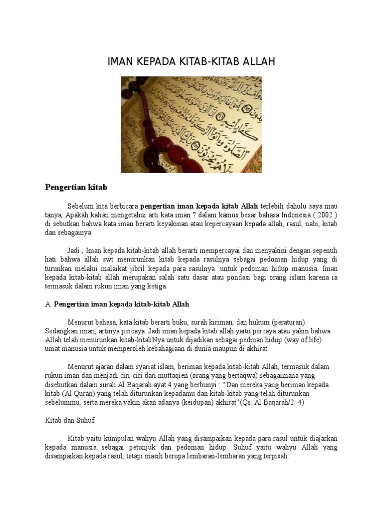 Iman Kepada Kitab Xi A3