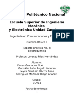 Practica #4 Electroquímica