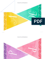 HP Disney Princess Party Printable Banner 2 PDF