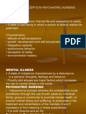 characteristics of mentally ill person
