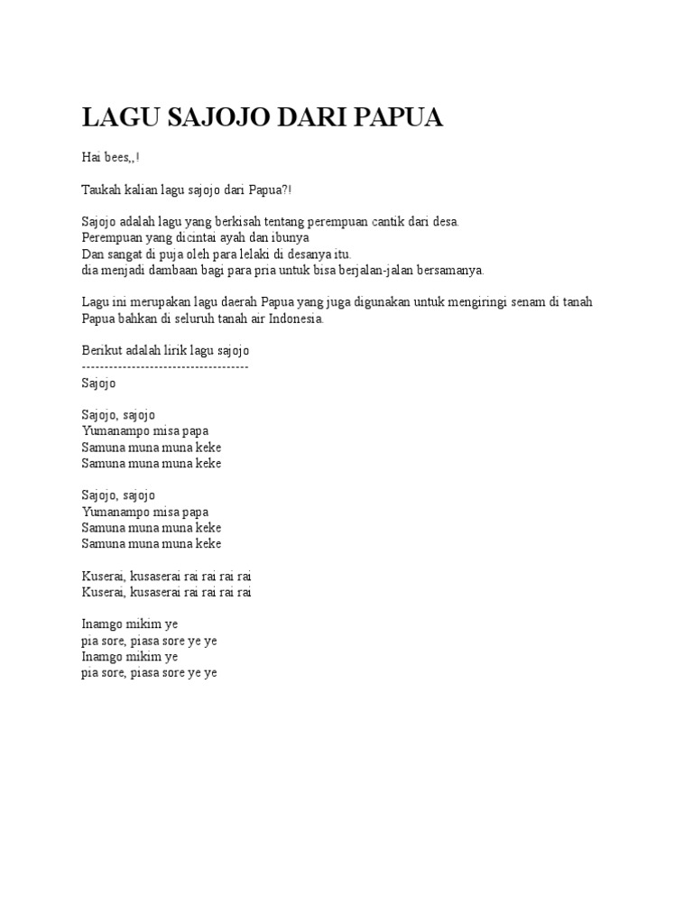 Lagu Daerah Muna lagu daerah muna