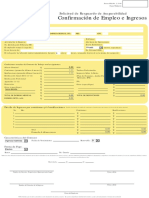 Formulario FHA confirmación empleo ingresos