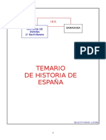 Historia de España Contemporánea - 2º Bachillerato