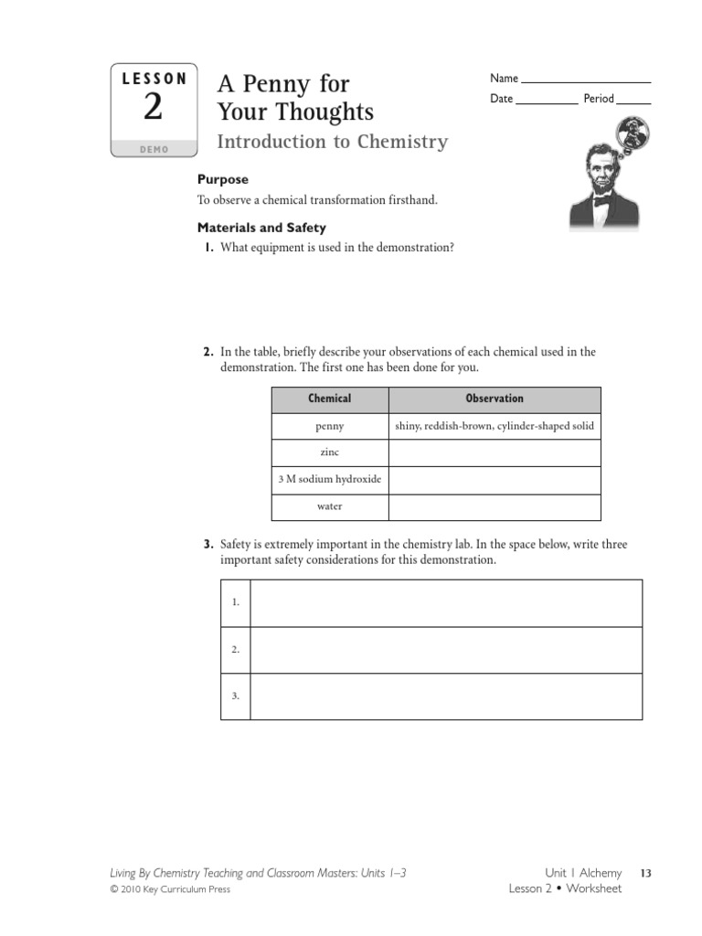 A PENNY FOR YOUR THOUGHTS ANSWER KEY intelligence overview