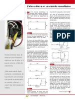 Fallas a tierra en circuitos monofásicos: causas y protecciones