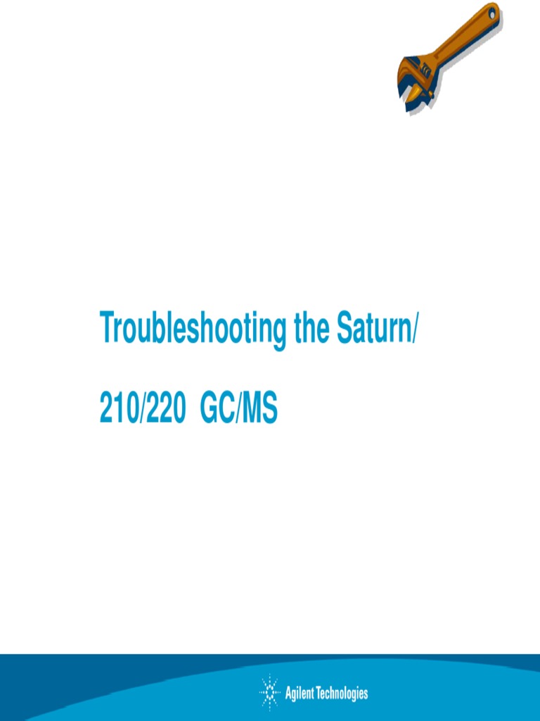 Saturn GC-MS Troubleshooting | PDF | Gas Chromatography–Mass ...