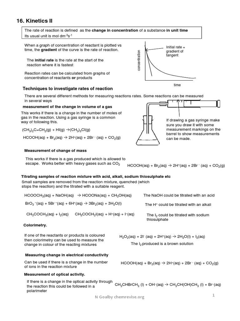 Understanding Reaction Rates and Equations | PDF | Teaching Methods ...