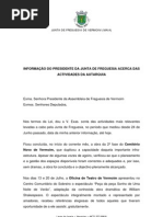 Informação sobre as actividades da autarquia de Vermoim - Setembro 2007