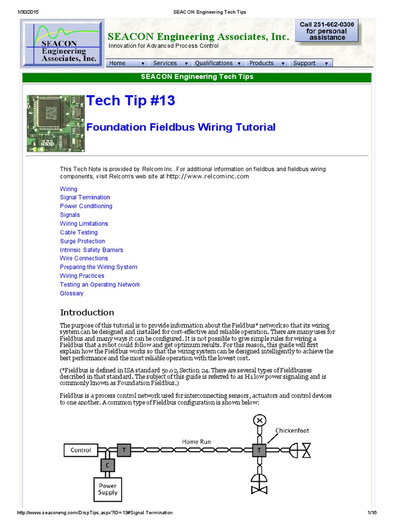 Field Bus Tips | PDF | Cable | Electrical Wiring