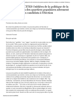 M. Kaci, Oubliées de la politique de la ville, les femmes des quartiers populaires adressent un manifeste aux candidats à l’élection présidentielle (2002)